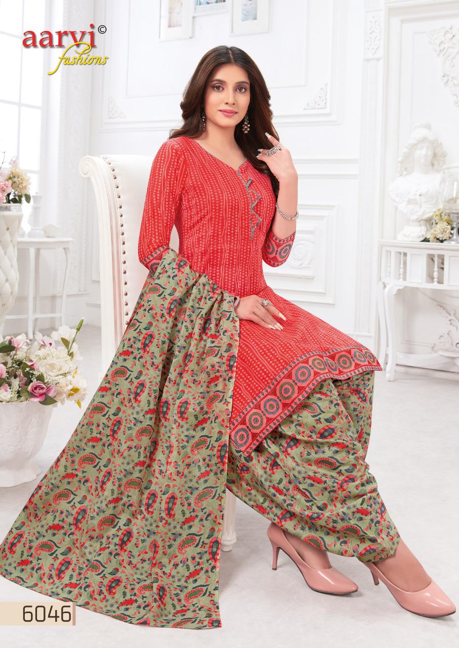 Aarvi Special Patiyala 17 Printed Cotton Casual Daily Wear Dress Material Collection